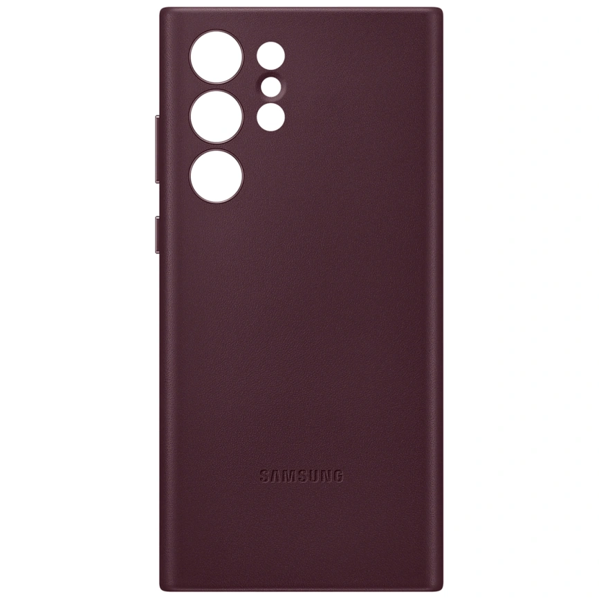 Чехол Samsung Leather Cover для Galaxy S22 Ultra (EF-VS908LEEGRU) Burgundy фото 1