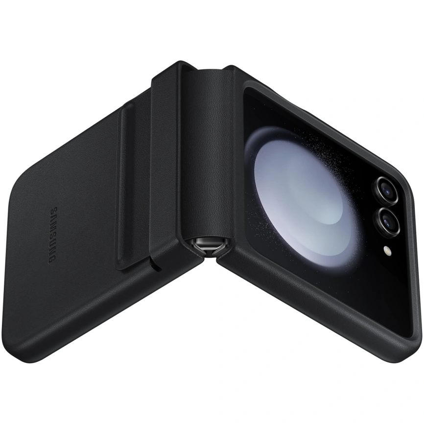 Чехол Samsung Series для Galaxy Z Flip 5 Flap Eco-Leather Case Black фото 2