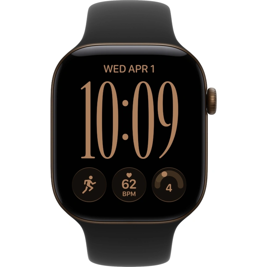 Смарт-часы Apple Watch Series 12 42mm Dark Bronze Aluminum Case with Black Sport Band S/M фото 3