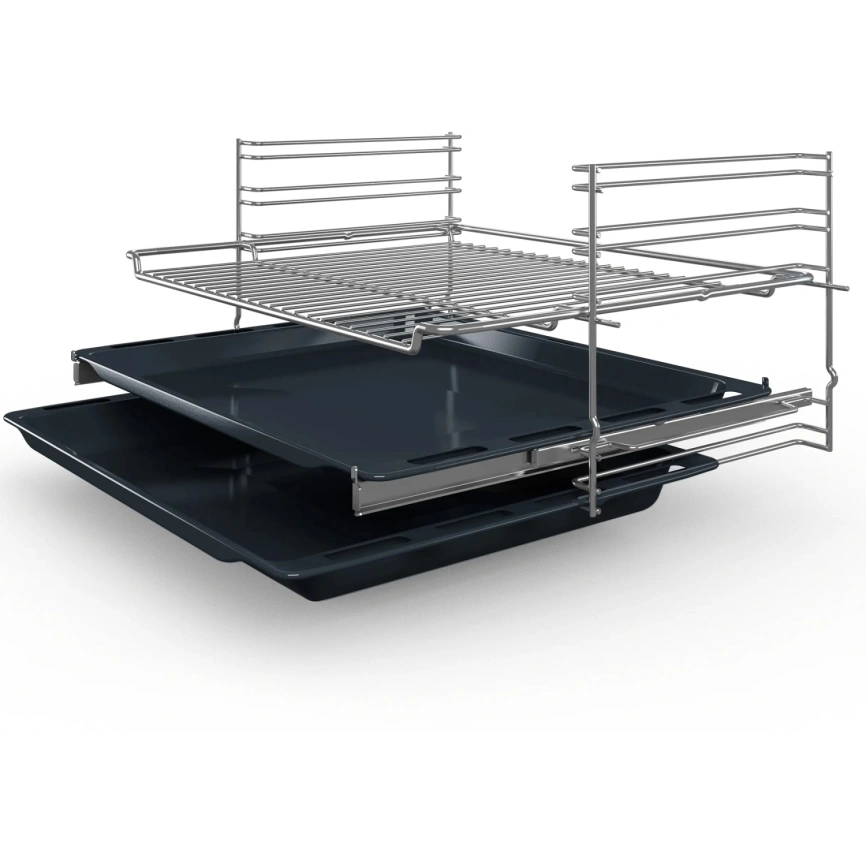 Электрический духовой шкаф Bosch Serie 6 HBJN10YW0R Pearl White/Gold фото 2