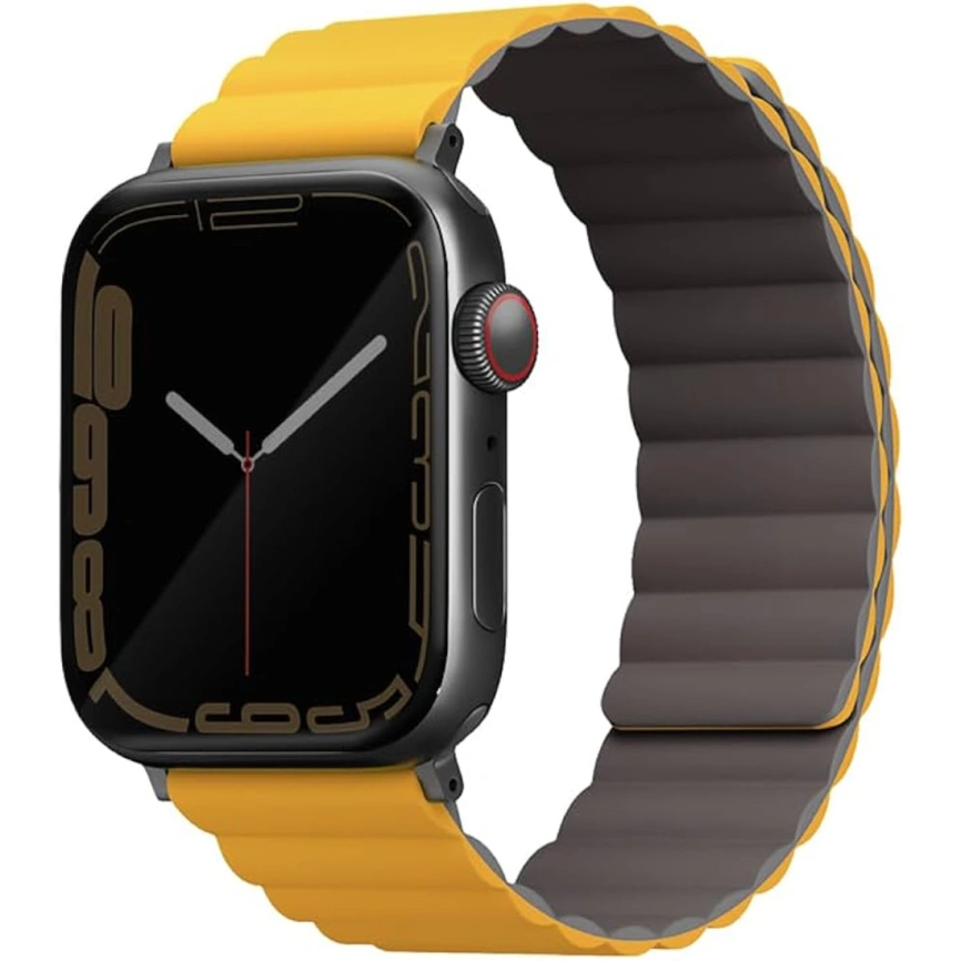 Ремешок Uniq Revix reversible Magnetic для Apple Watch 44/45/49 Mustard/Khaki фото 6