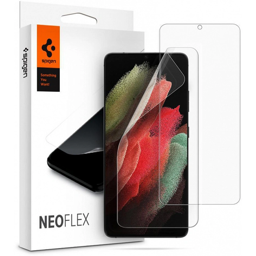 Защитная плёнка Spigen Neo Flex для Samsung Galaxy S21 Ultra (AFL02525) фото 1