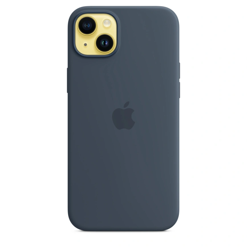Силиконовый чехол Apple MagSafe для iPhone 14 Storm Blue фото 2