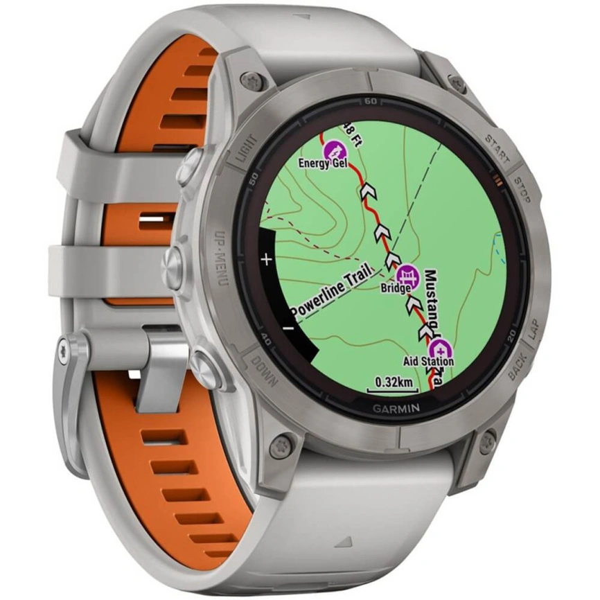 Умные часы Garmin Fenix 7X Pro Sapphire Solar Edition (010-02778-15) Gray/Ember Orange фото 4