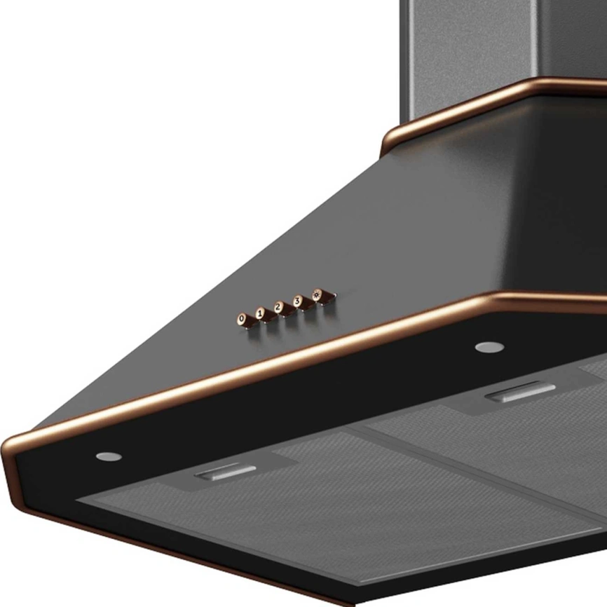 Встраиваемая вытяжка Korting KHC 6839 RCN Black/Bronze фото 2