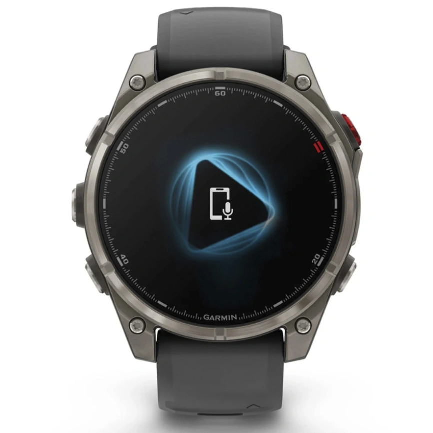 Смарт-часы Garmin Fenix 8 Pro 47mm Amoled Sapphire Lens Tinanium With Graphite/Black Silicone Band (010-03198-11) фото 6