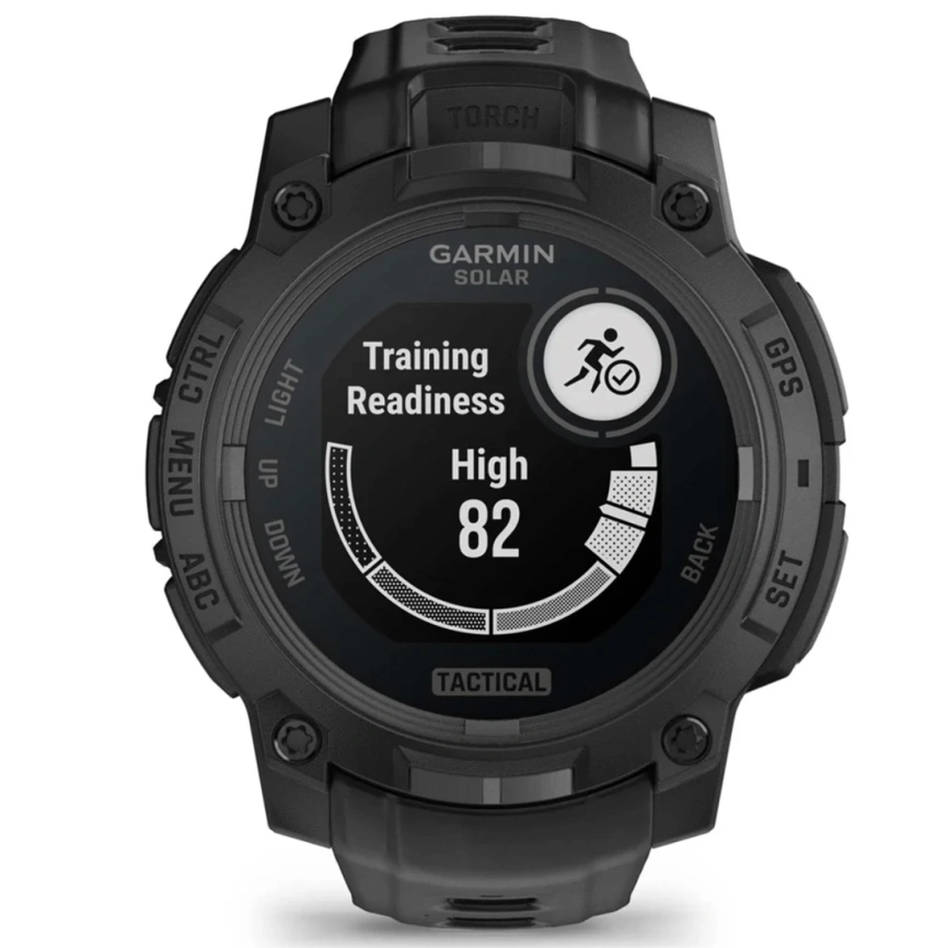 Смарт-часы Garmin Instinct 3 45mm Solar Tactical Edition Black with Black Band (010-02934-50) фото 8