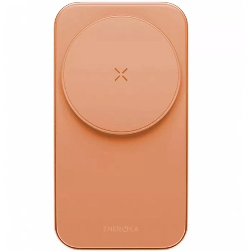 Беспроводное зарядное устройство EnergEA MagTrio 2 Ultra Portable 3in1 Qi2 MagSafe Orange фото 3