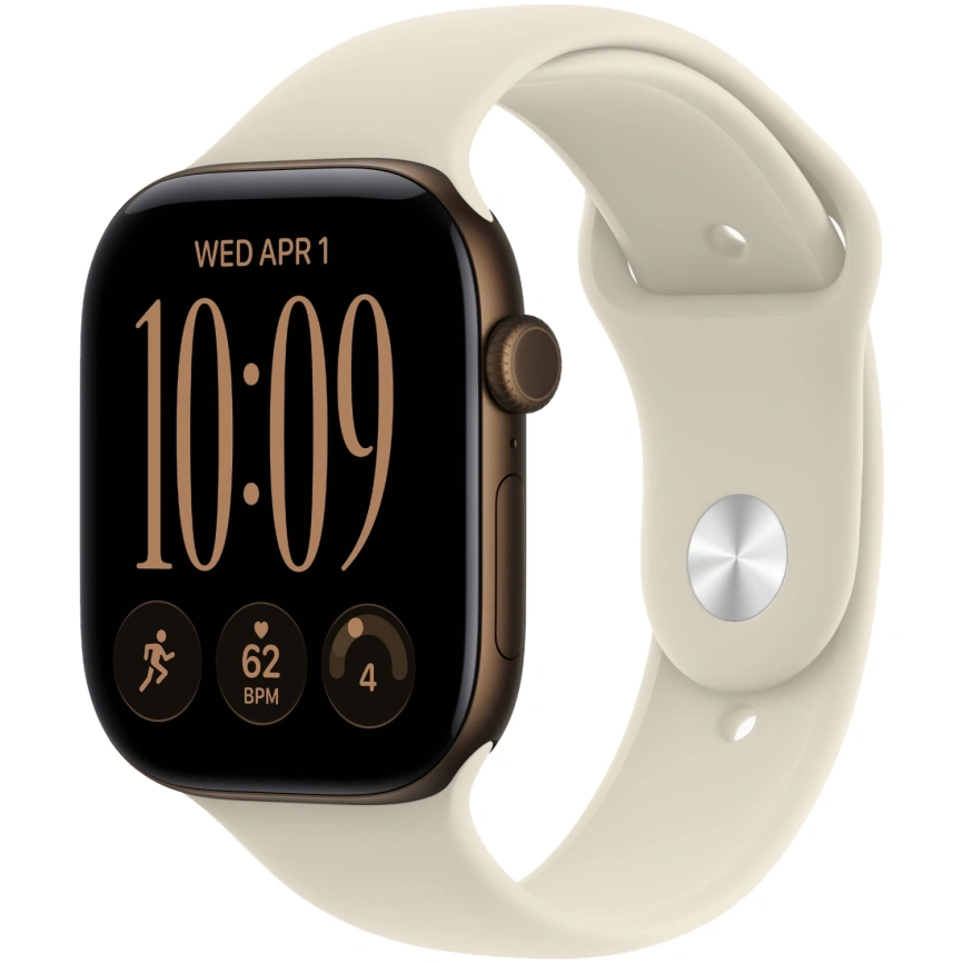 Смарт-часы Apple Watch Series 12 42mm Dark Bronze Aluminum Case with Sand Sport Band S/M фото 1