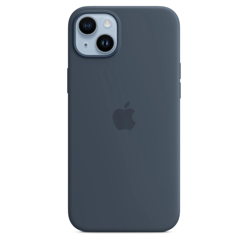 Силиконовый чехол Apple MagSafe для iPhone 14 Storm Blue фото 1