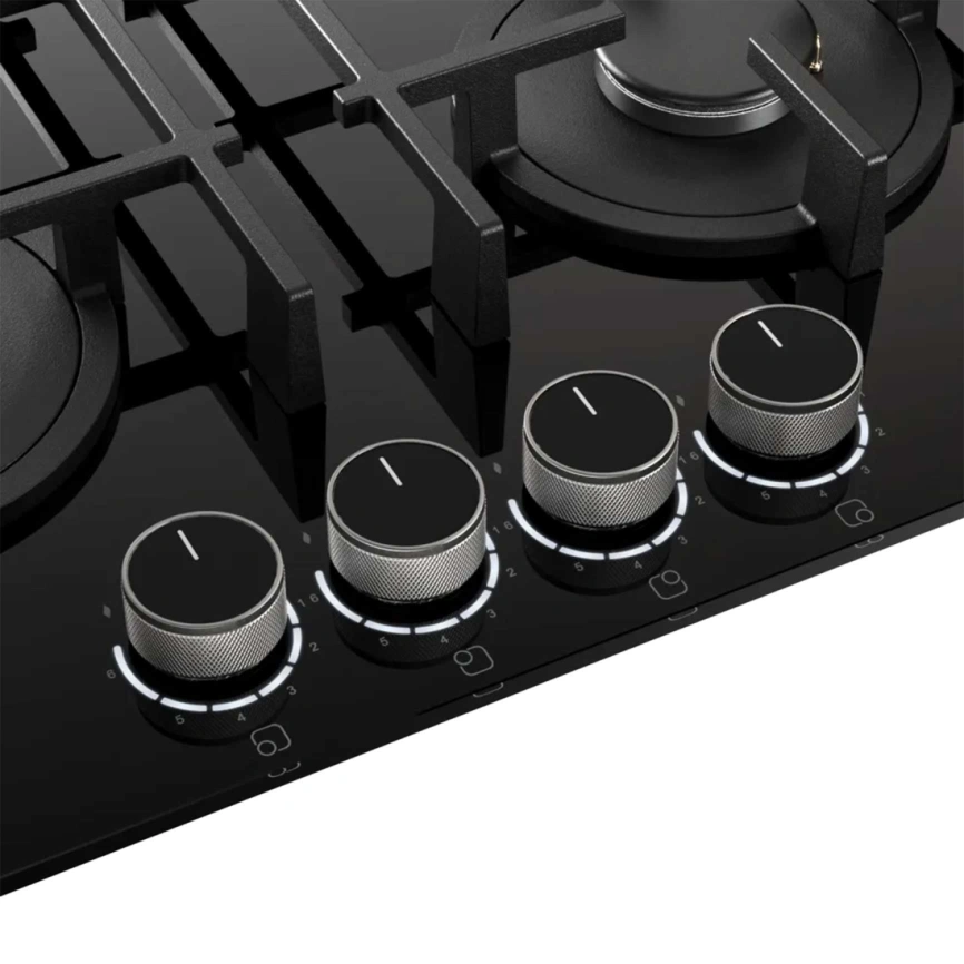 Газовая варочная панель Kuppersberg FG 68 B Black фото 4