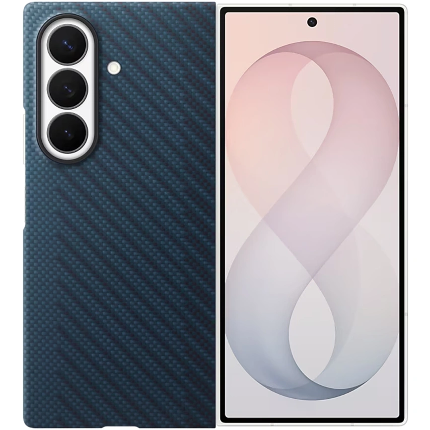 Чехол Samsung Carbon Magnet Case для Galaxy Z Fold8 Ultra Blue фото 1