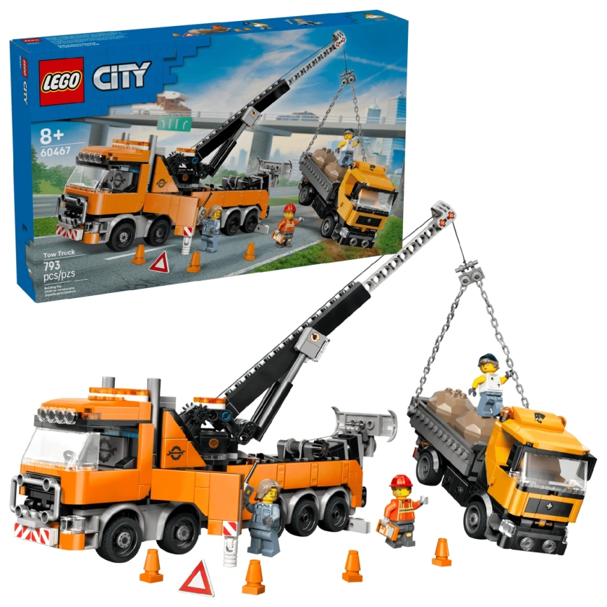 Конструктор LEGO City Heavy-Duty Tow Truck with Crane 60467 фото 1