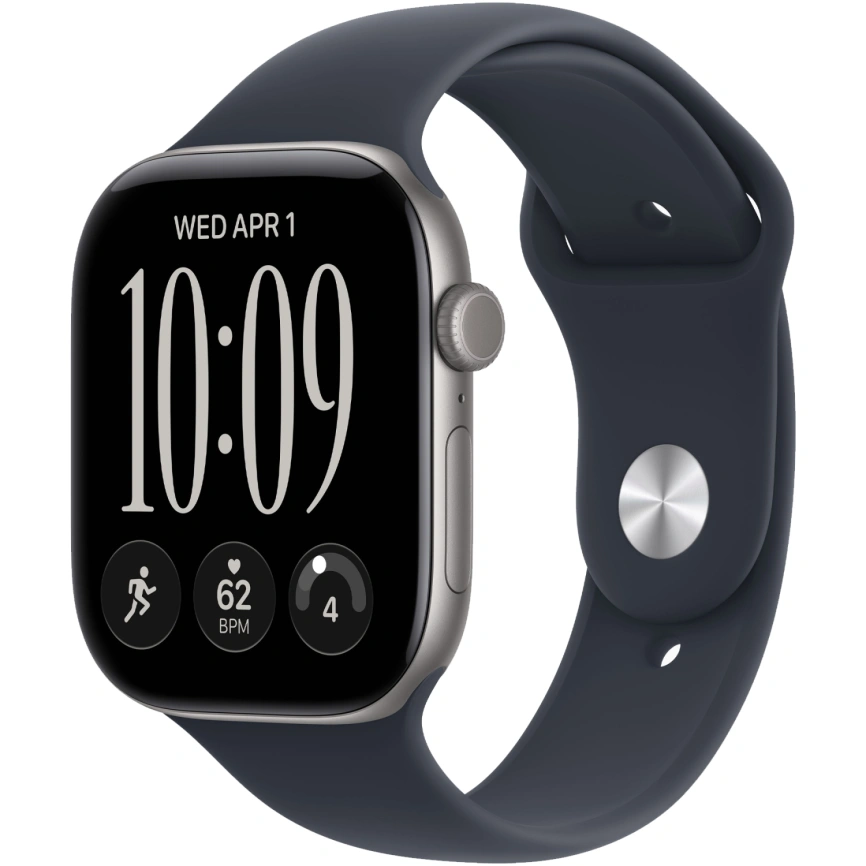 Смарт-часы Apple Watch Series 12 46mm Space Gray Aluminum Case with Navy Blue Sport Band S/M фото 1