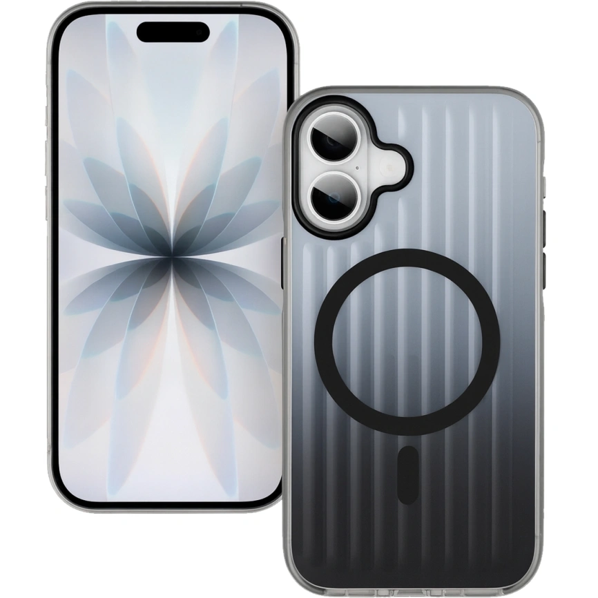 Чехол Gurdini Ocean Case Transparent для iPhone 17 Black фото 1