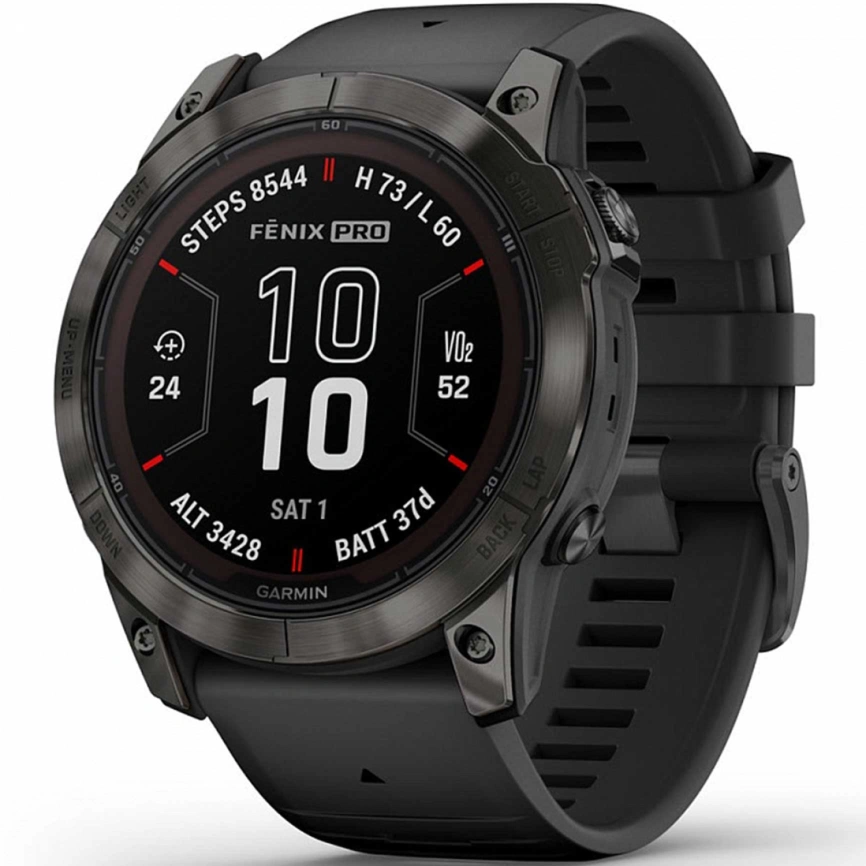 Умные часы Garmin Fenix 7X Pro Solar Edition (010-02778-11) Black фото 1