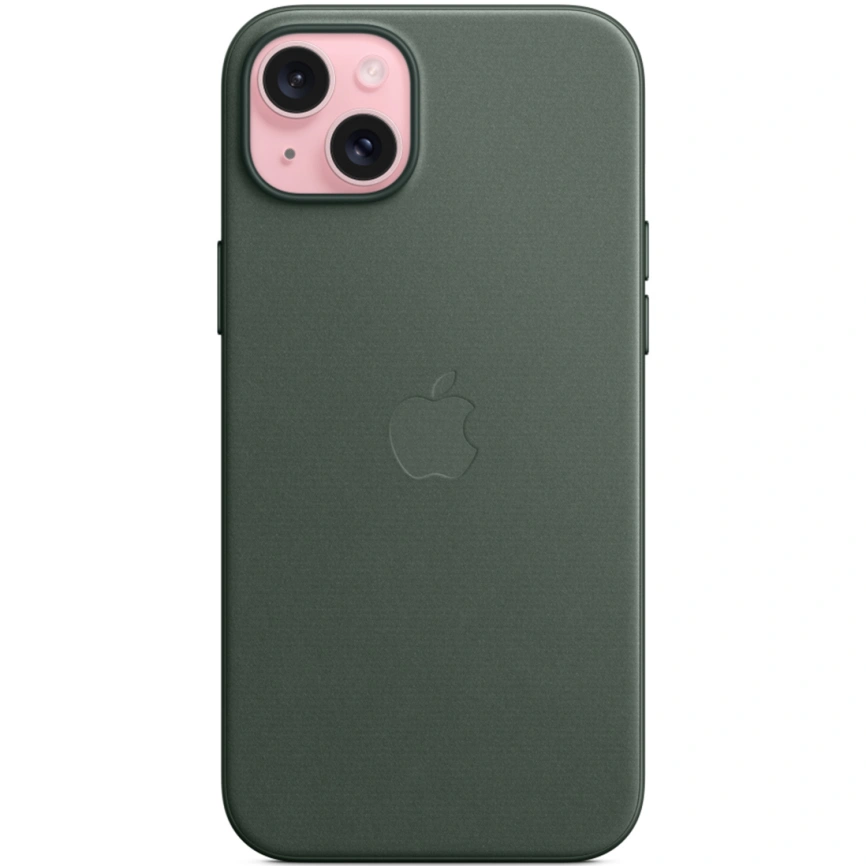Чехол Apple FineWoven with MagSafe для iPhone 15 Plus Evergreen фото 2