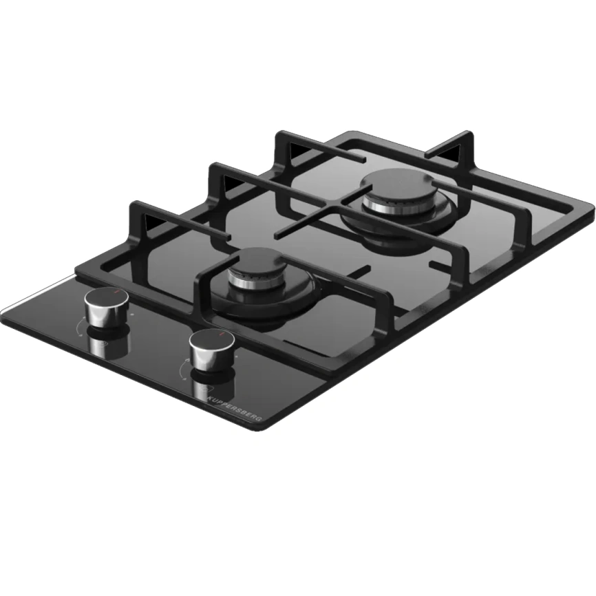 Газовая варочная панель Kuppersberg FG 30 B Black Glass фото 2