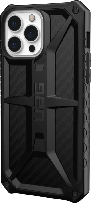 Чехол UAG Monarch для iPhone 13 Pro (113151114242) Carbon Fiber фото 4