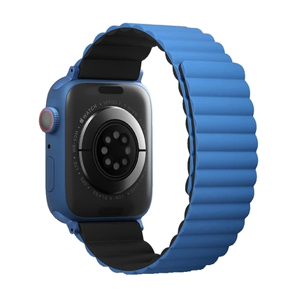 Ремешок Uniq Revix для Apple Watch 38/40/41 mm Black/Blue фото 3