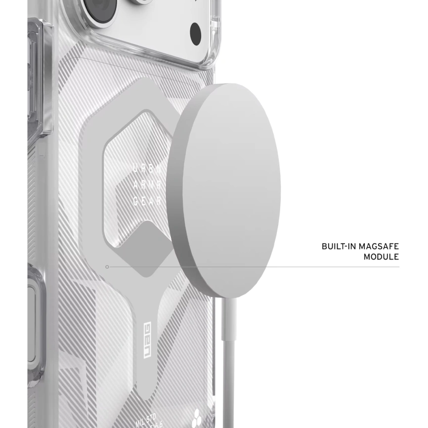 Чехол UAG MagSafe Plyo для iPhone 18 Pro Ice/Smoke (11459111433B) фото 5