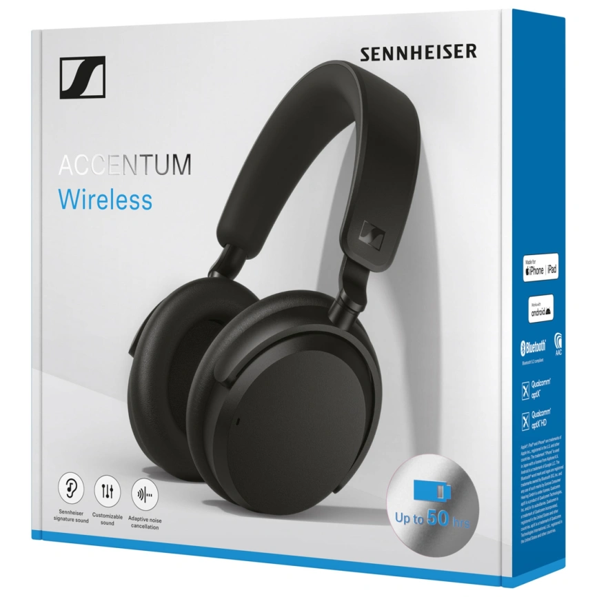 Наушники Sennheiser Accentum Wireless Black фото 5