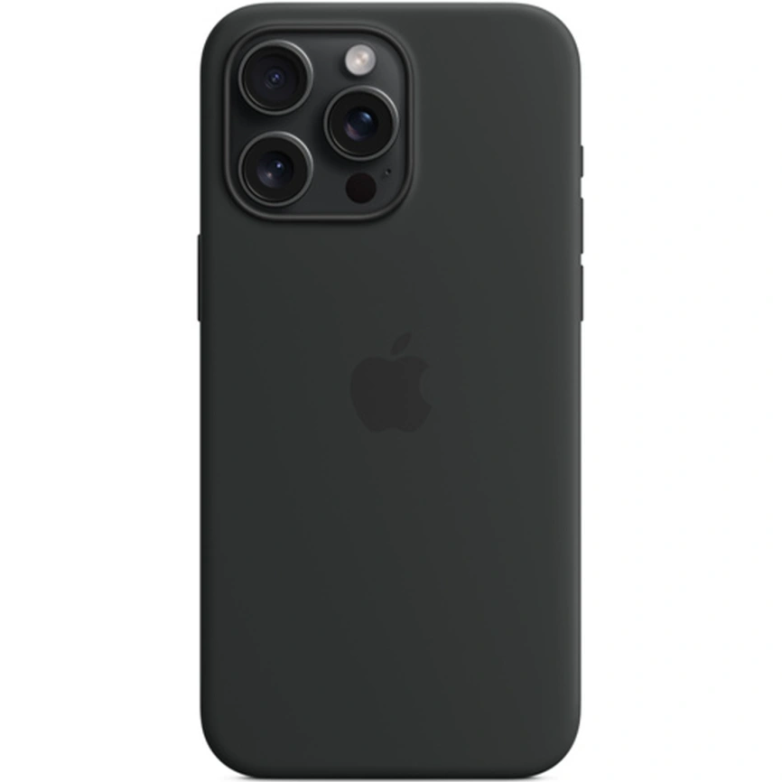 Силиконовый чехол Apple MagSafe для iPhone 15 Pro Black фото 1