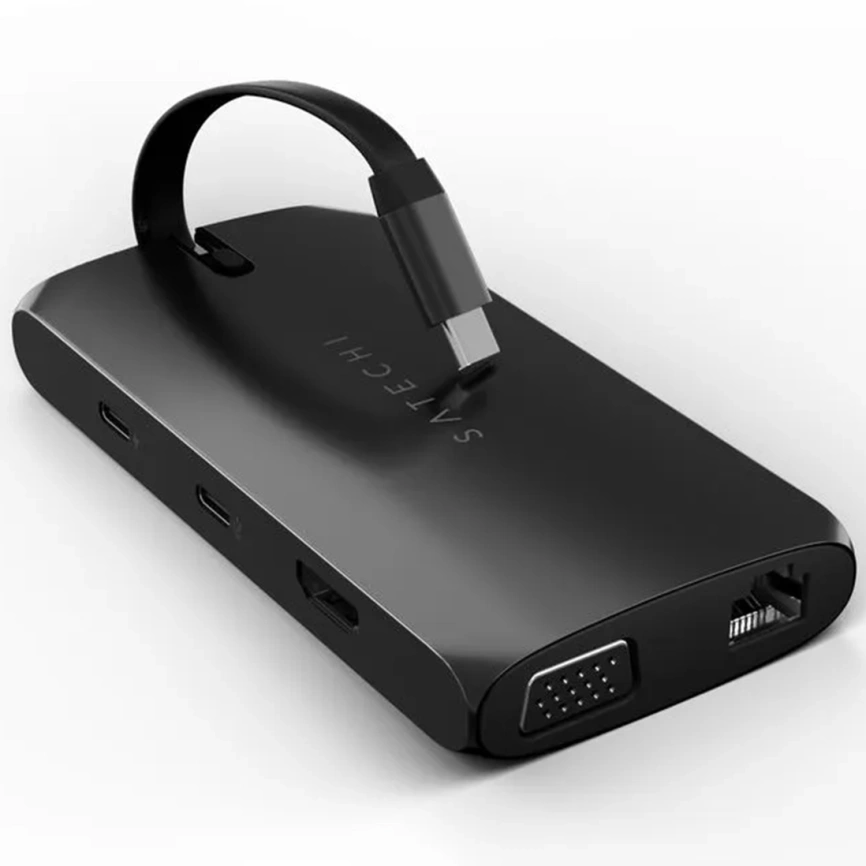 Хаб Satechi USB-C 8 в 1 (ST-UCMBAK) Black фото 1