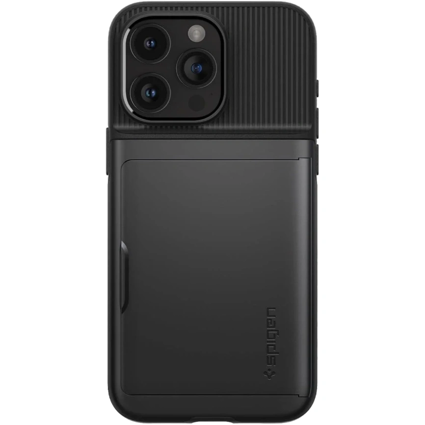 Чехол Spigen Slim Armor CS для iPhone 15 Pro Max (ACS06589) Black фото 3