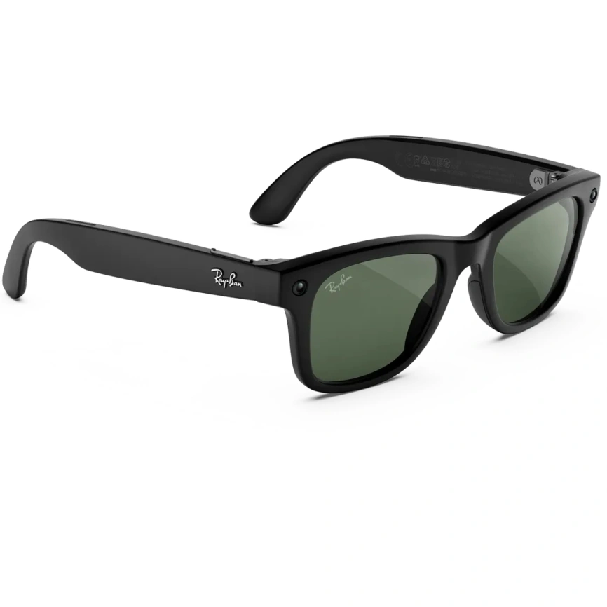 Умные очки Ray-Ban Wayfarer (Gen 3) Matte Black Large Transitions Graphite Green фото 5