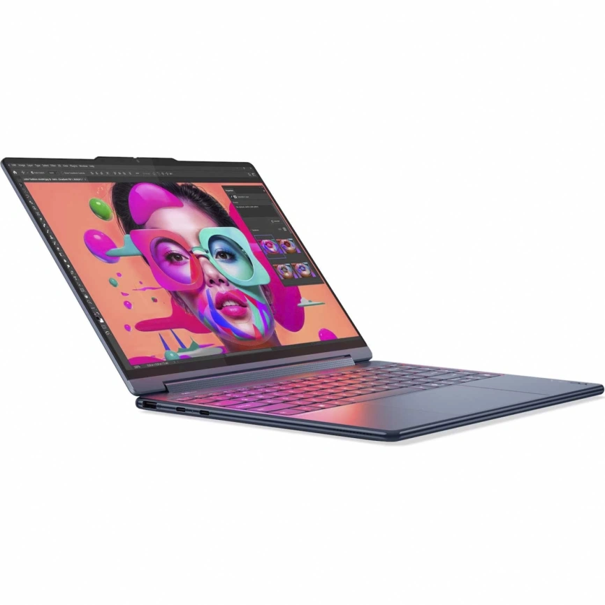 Ноутбук Lenovo Yoga 9 2-in-1 Aura Edition 14ILL10 14 OLED/ i7-258V Ultra/32Gb/1Tb SSD (83LC0004US) Cosmic Blue фото 2