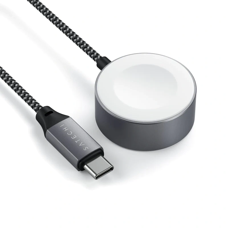Беспроводное зарядное устройство Satechi USB-C Apple Watch ST-TCAW7CM Gray фото 3