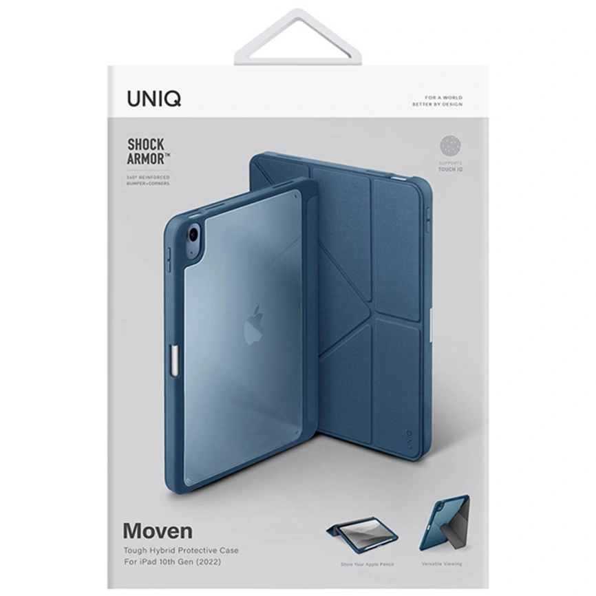 Чехол Uniq Moven для iPad 10.9 2022 Capri Blue фото 5
