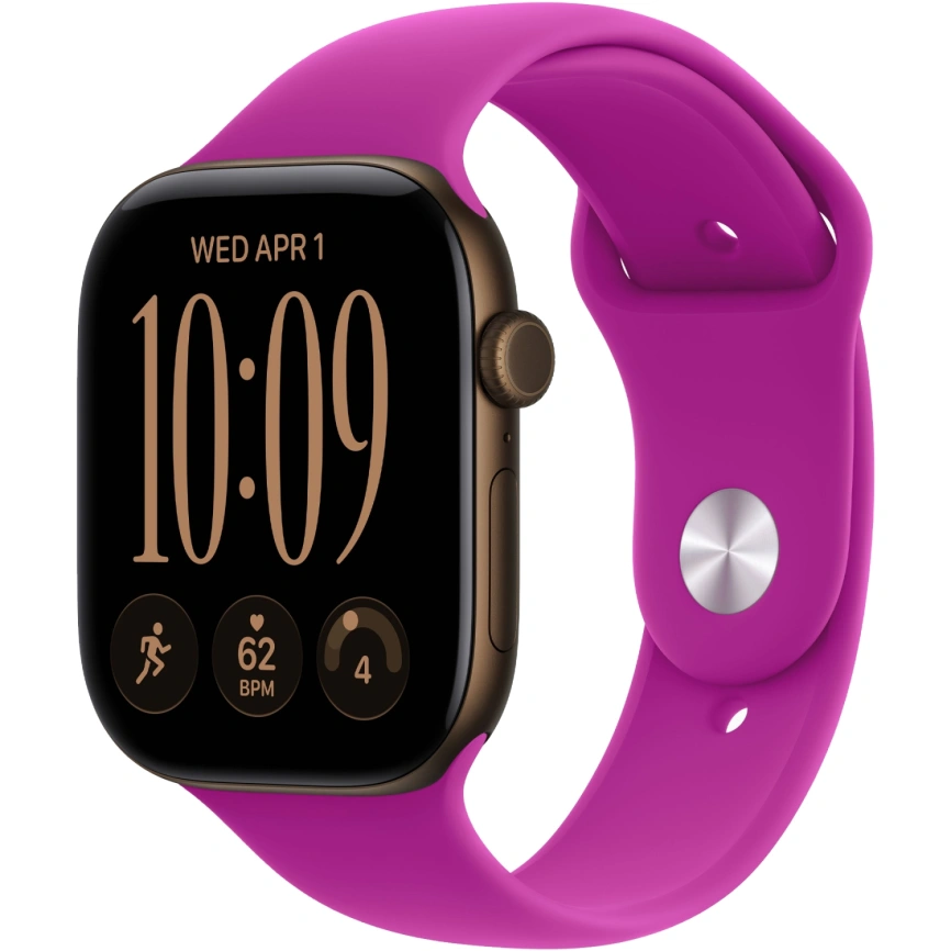 Смарт-часы Apple Watch Series 12 42mm Dark Bronze Aluminum Case with Magenta Sport Band S/M фото 1
