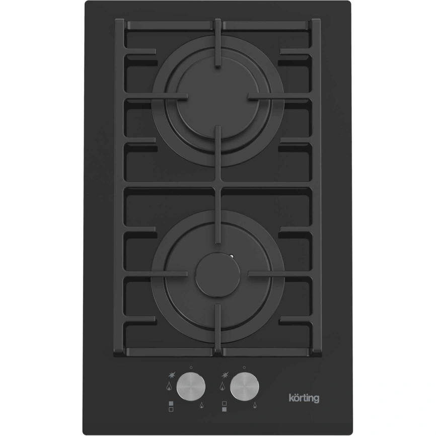 Газовая варочная панель Korting HGG 3825 CN Black фото 1