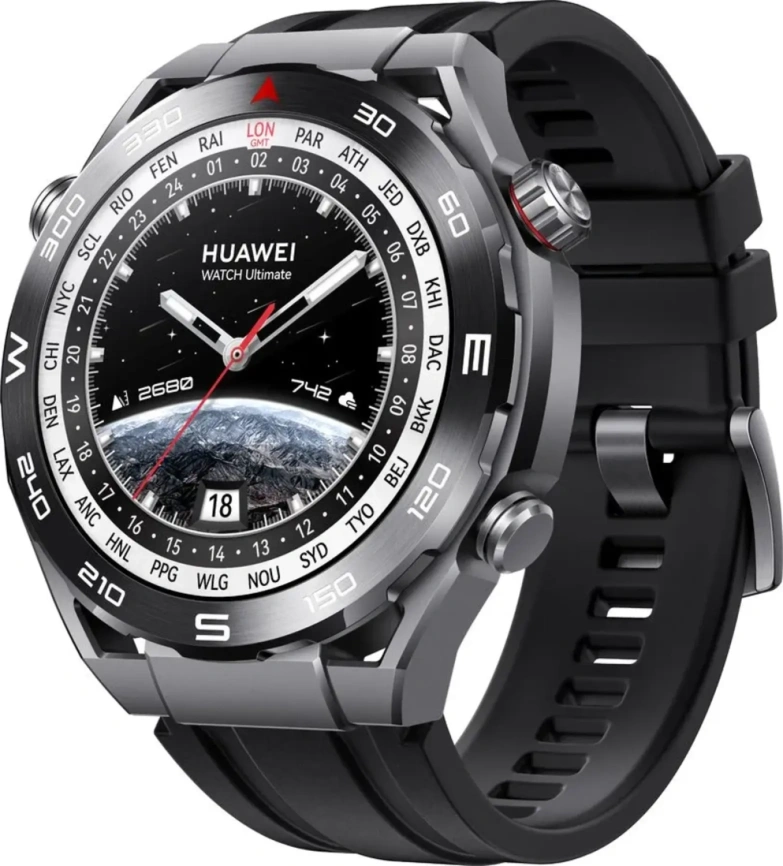 Смарт-часы Huawei Watch Ultimate (CLB-B19) Black/HNBR Strap фото 1