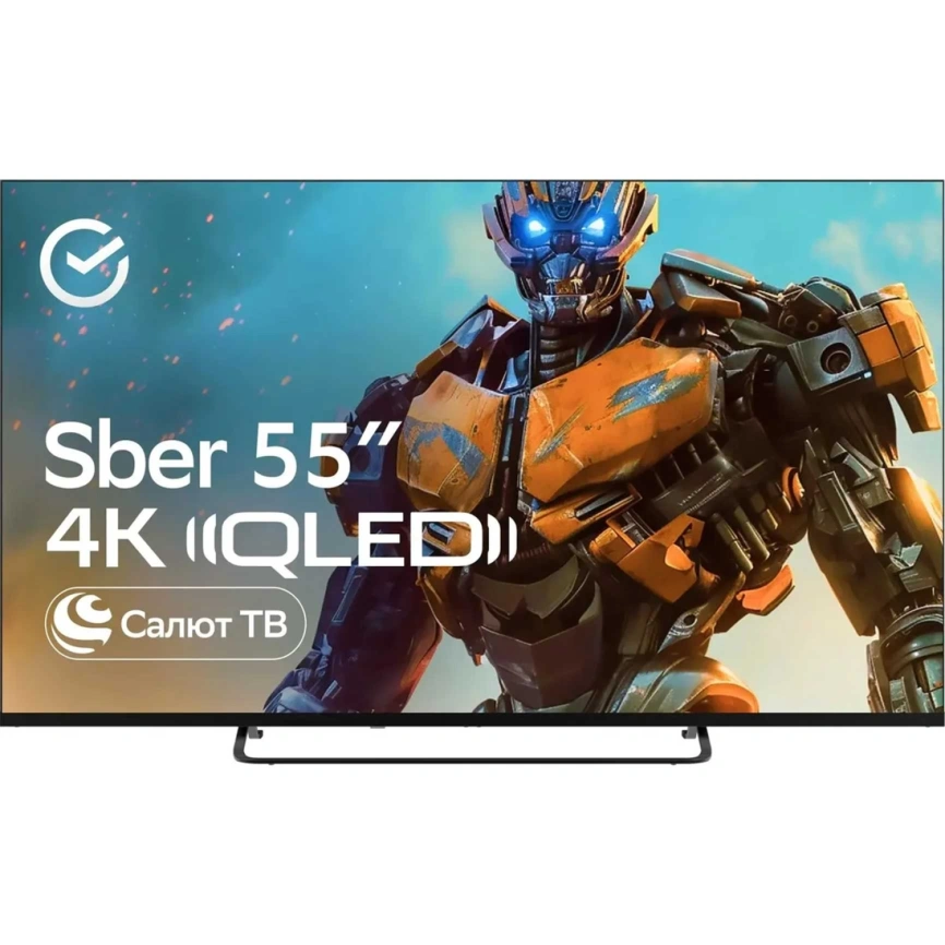 Телевизор Sber 55" QLED 4K UHD Салют ТВ (SDX-55UQ5236) фото 1