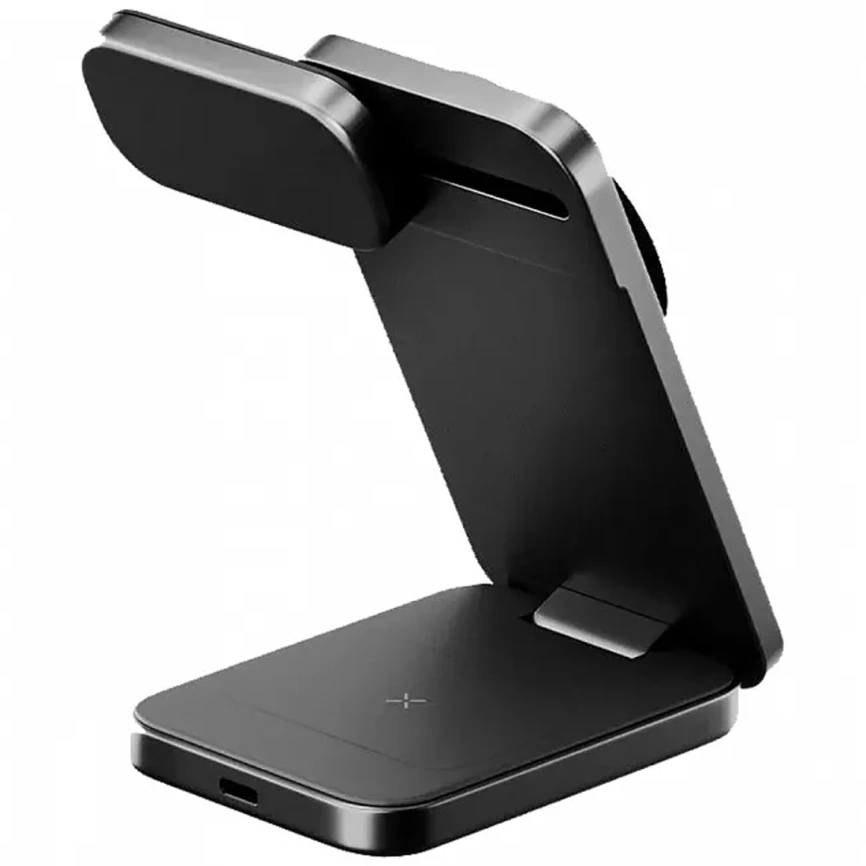 Беспроводное зарядное устройство EnergEA MagTrio 2 Ultra Portable 3in1 Qi2 MagSafe Gunmetal фото 2