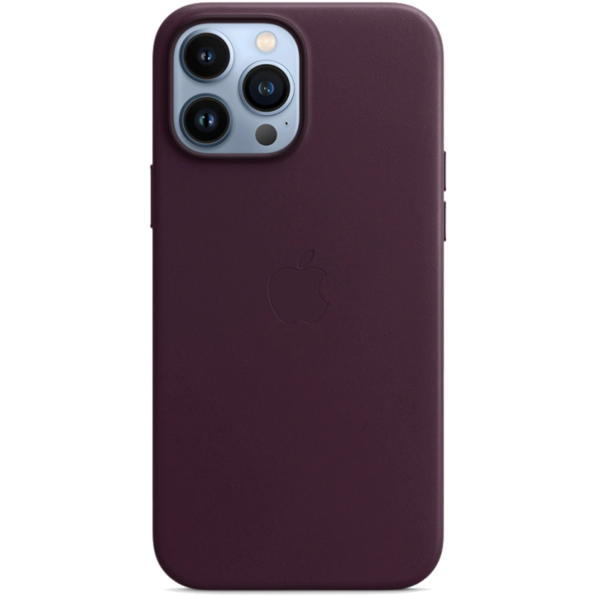 Кожаный чехол Apple MagSafe для iPhone 13 Pro Max Тёмная вишня фото 5