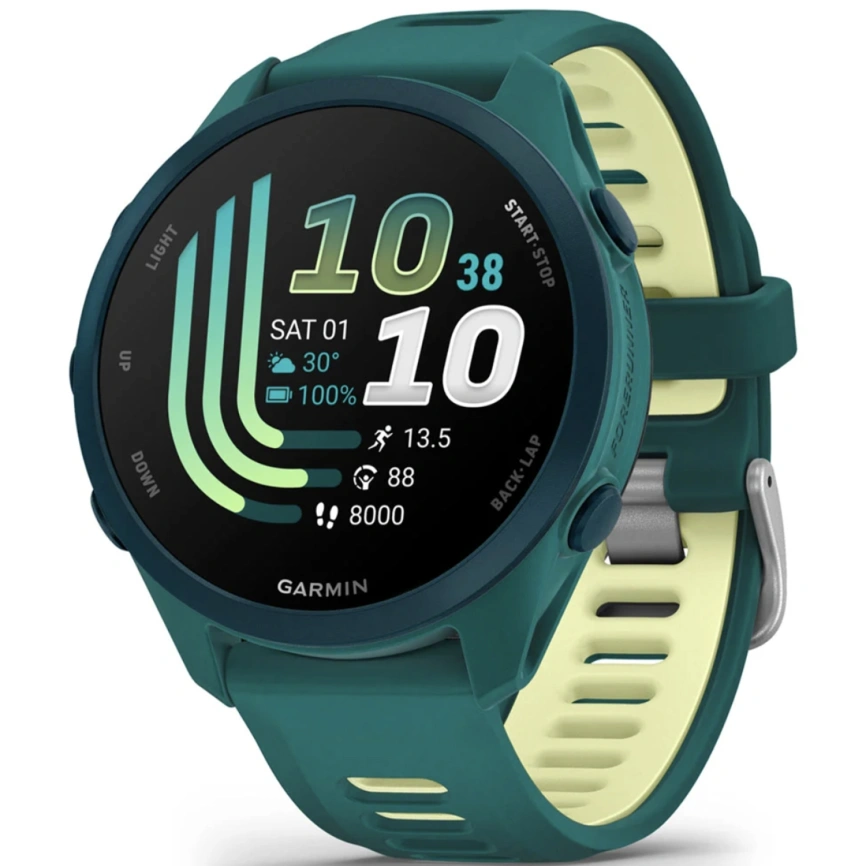 Смарт-часы Garmin Forerunner 170 Music (010-03920-12) Teal Green/Citron фото 1