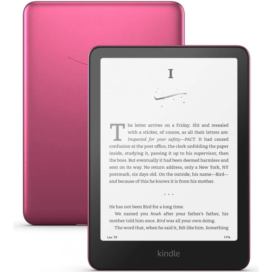 Электронная книга Amazon Kindle PaperWhite 16GB (с рекламой) 2024 Metallic Raspberry фото 1