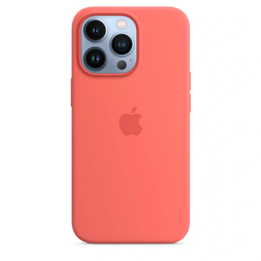 Силиконовый чехол Apple MagSafe для iPhone 13 Pro Розовый помело фото 3