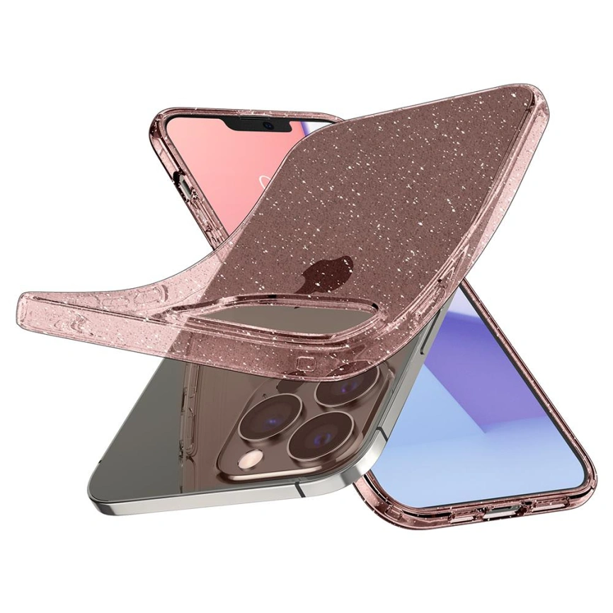Чехол Spigen Liquid Crystal для iPhone 13 Pro Max (ACS03199) Glitter Rose фото 6