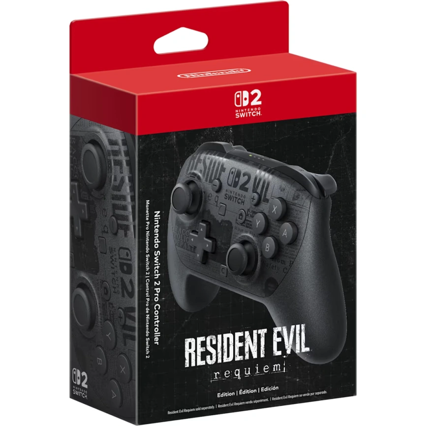 Джойстик беспроводной Nintendo Switch 2 Pro Controller Resident Evil Requiem Edition фото 5