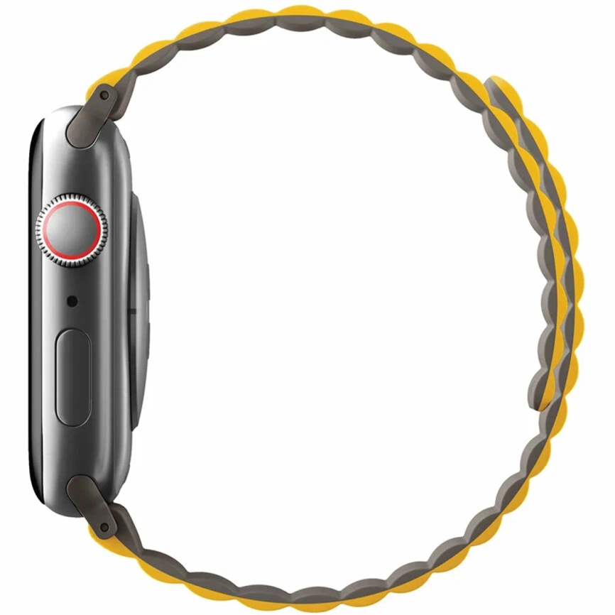 Ремешок Uniq Revix reversible Magnetic для Apple Watch 44/45/49 Mustard/Khaki фото 5