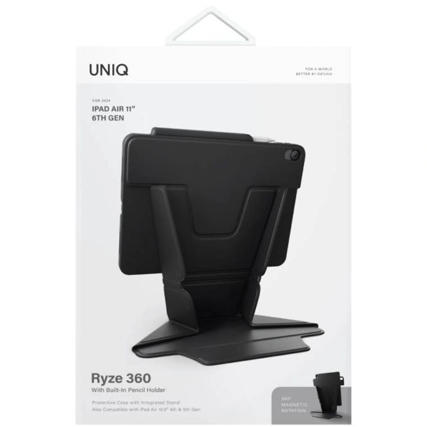 Чехол Uniq RYZE для ipad Air 11 (2024) Black фото 4