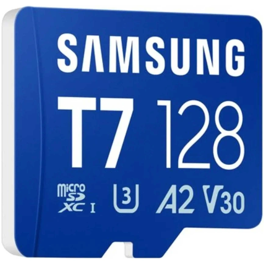 Карта памяти Samsung Micro SecureDigital 128Gb SDXC Samsung T7 class10 UHS-I U3 (MB-MB128T) фото 2