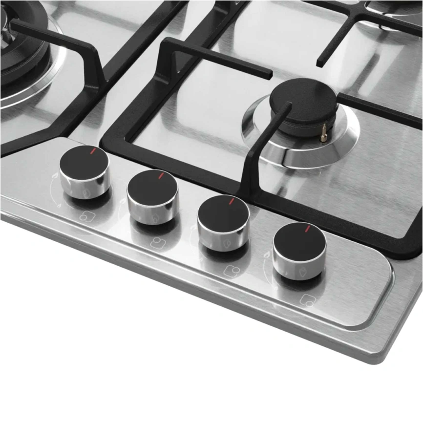 Газовая варочная панель Kuppersberg FS 60 X Stainless Steel фото 3