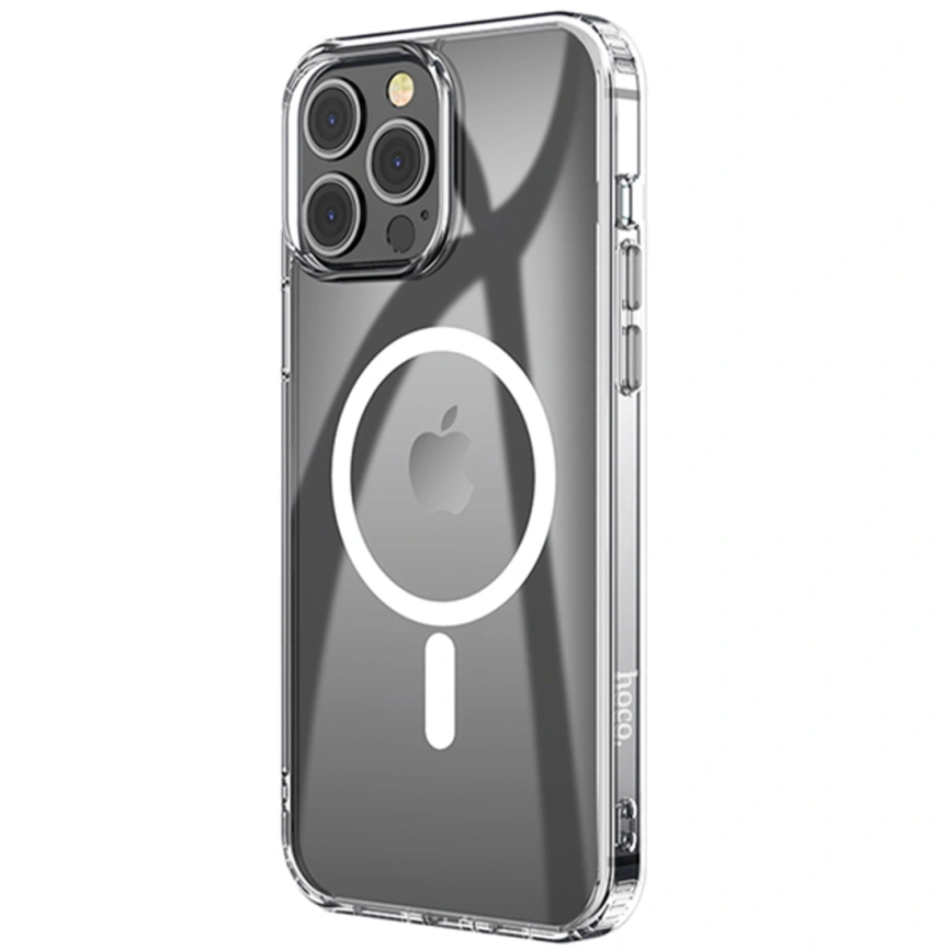Силиконовый чехол Hoco MagSafe для iPhone 15 Pro Max Transparent фото 2