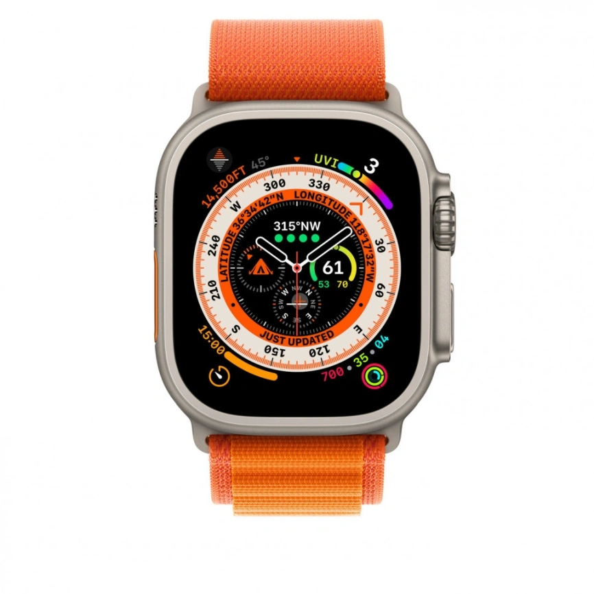 Ремешок Apple Watch Ultra 49mm Orange Alpine Loop S фото 3